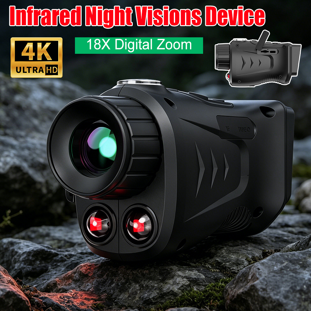 Outdoor Hunting Digital Night Vision - 4K Infrared Night Visions Device Rechargeable