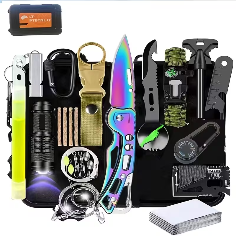Hunting Outdoor Day - 28-in-1 Survival Gear Set Tactical Tools