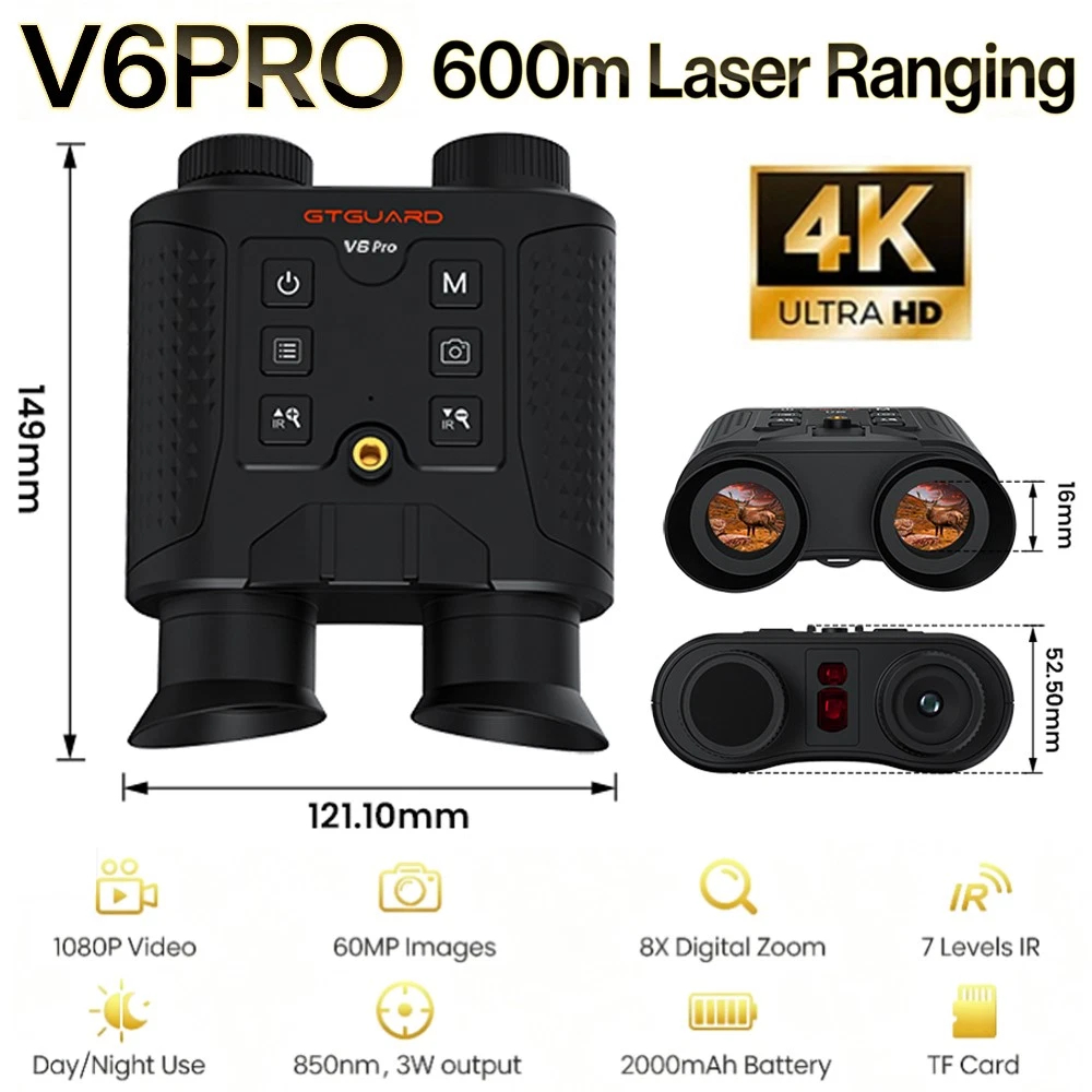 Hunting Outdoor Day - 4K Night Vision Binoculars 8X Digital