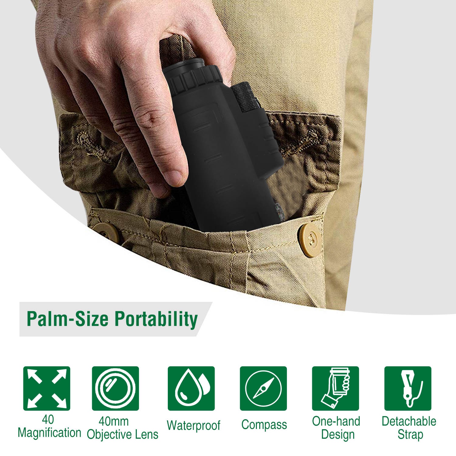 1Pc 40 Plus 40 HD Optical Mono - Outdoor Hunting Events 리뷰 및 가격