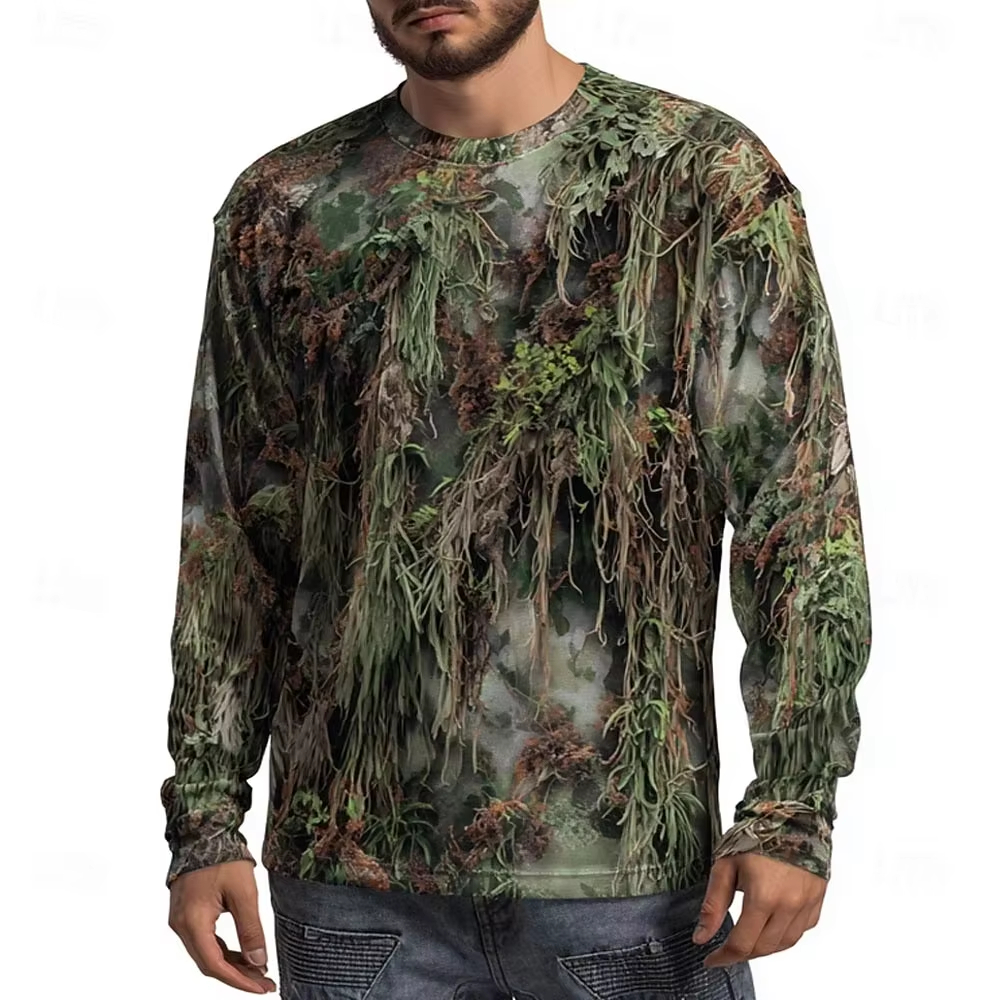 Men's Camo Animal Print Long S - Hunting Outdoors 리뷰 및 가격