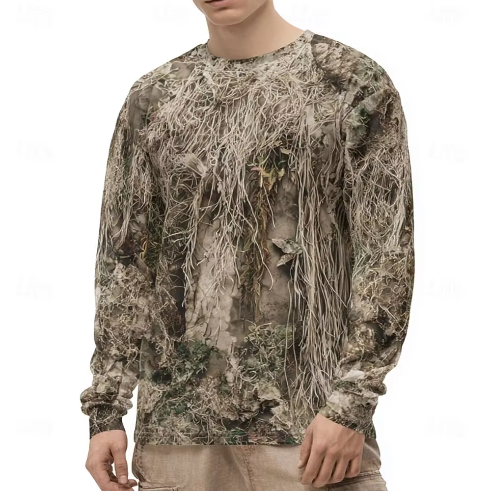Men's Camo Animal Print Long S - Hunting Outdoors 리뷰 및 가격