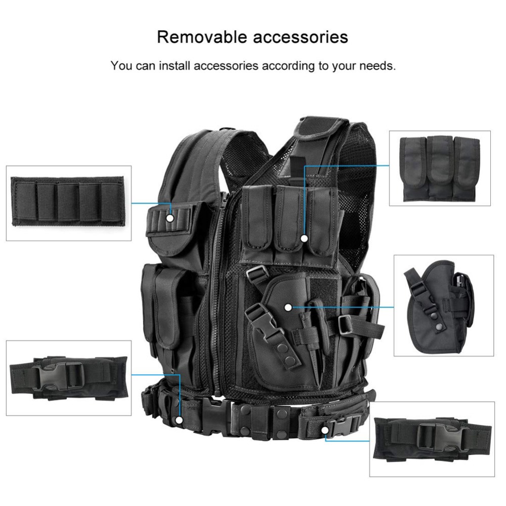 Adjustable Molle Tactical Vest - Hunting Outdoor Game 리뷰 및 가격