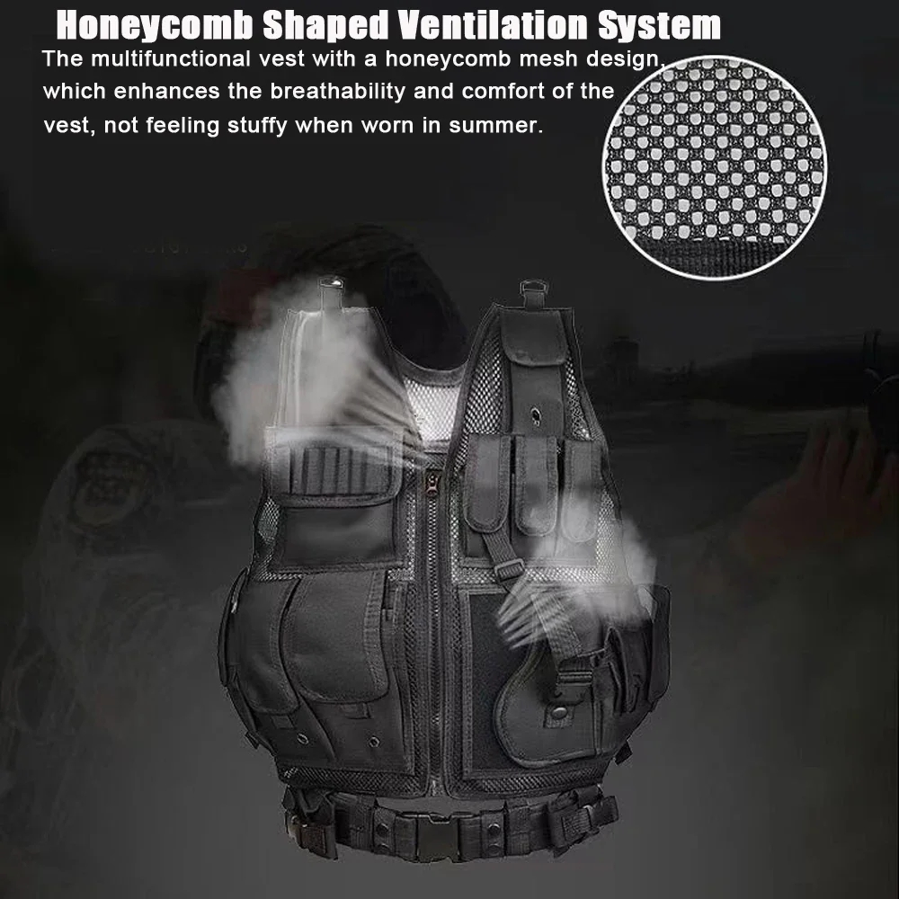 Adjustable Molle Tactical Vest - Hunting Outdoor Game 리뷰 및 가격