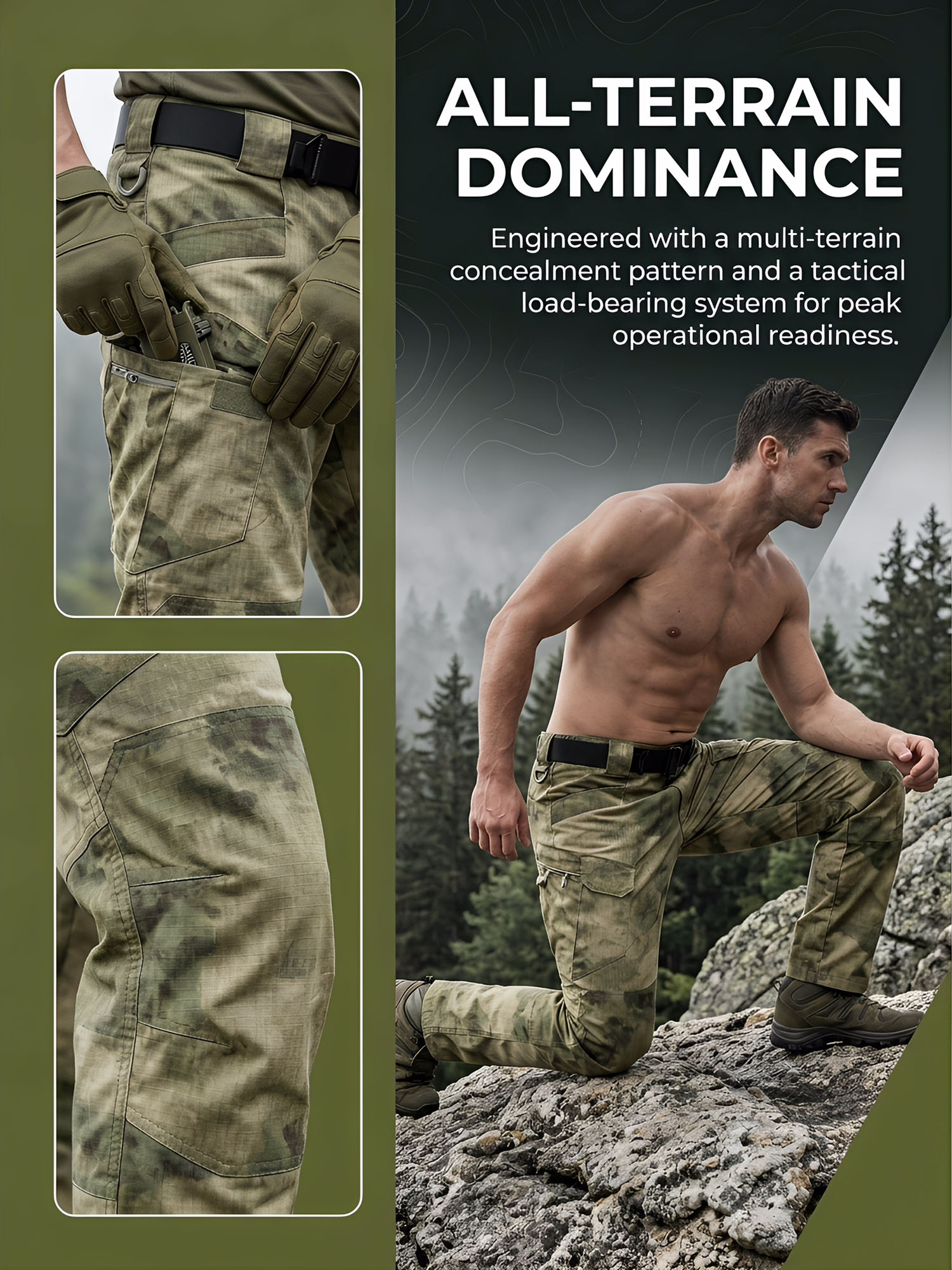 Men's Camouflage Tactical Pant - Hunting Outdoor Pants 리뷰 및 가격