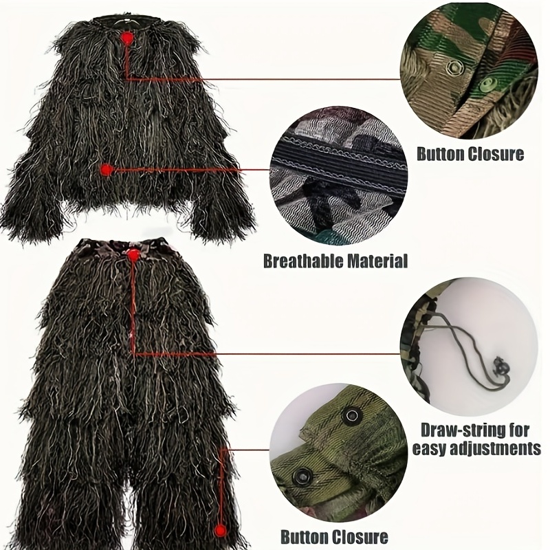 5-in-1 Camouflage Ghillie Suit - Outdoor Hunting Photography 리뷰 및 가격