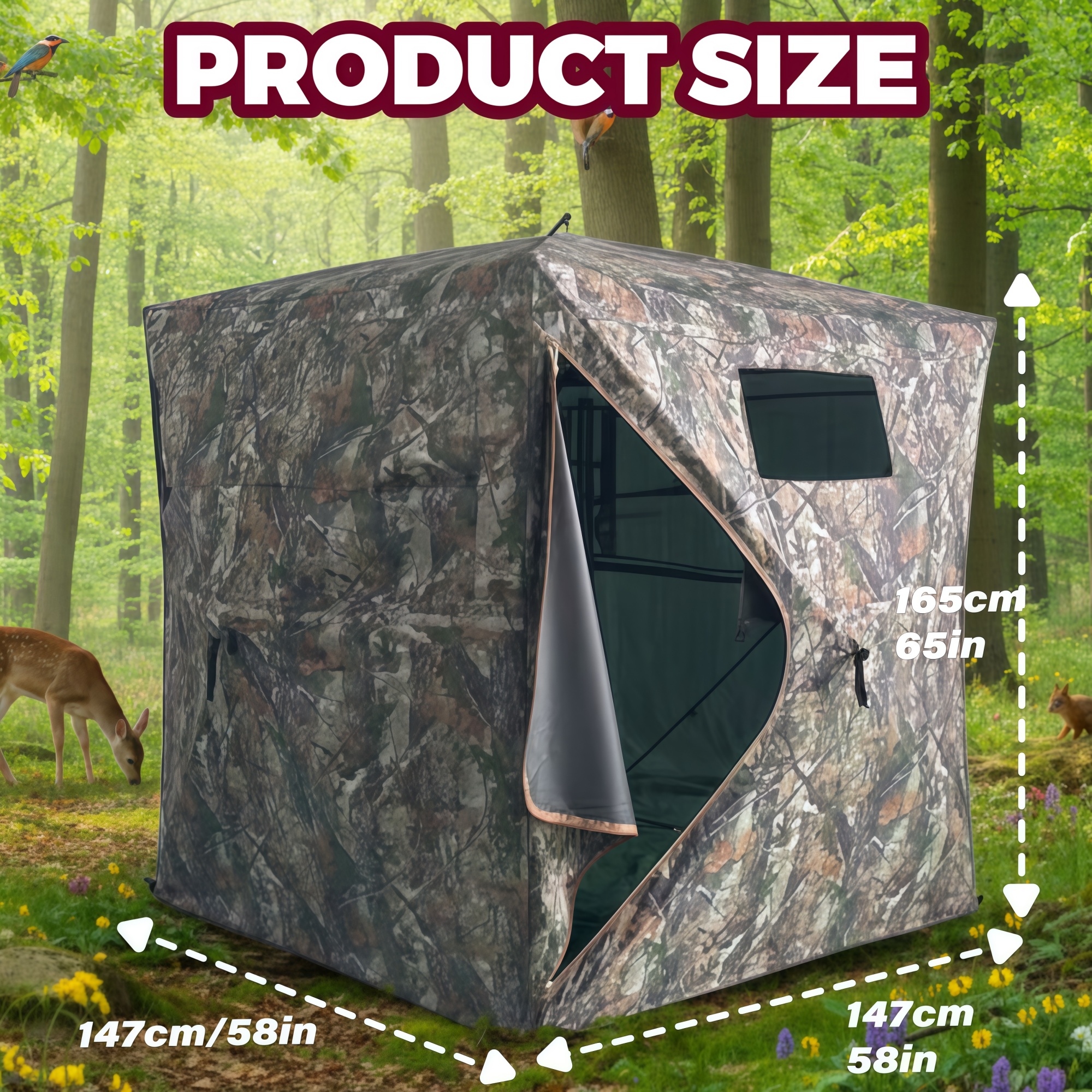 Camouflage Pop-Up Hunting Blin - Hunting Outdoors 리뷰 및 가격