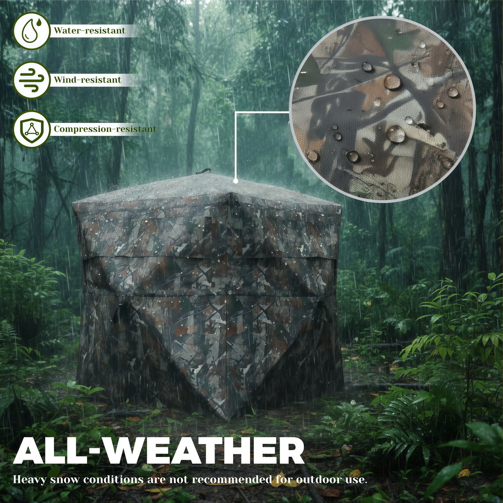 Camouflage Pop-Up Hunting Blin - Hunting Outdoors 리뷰 및 가격