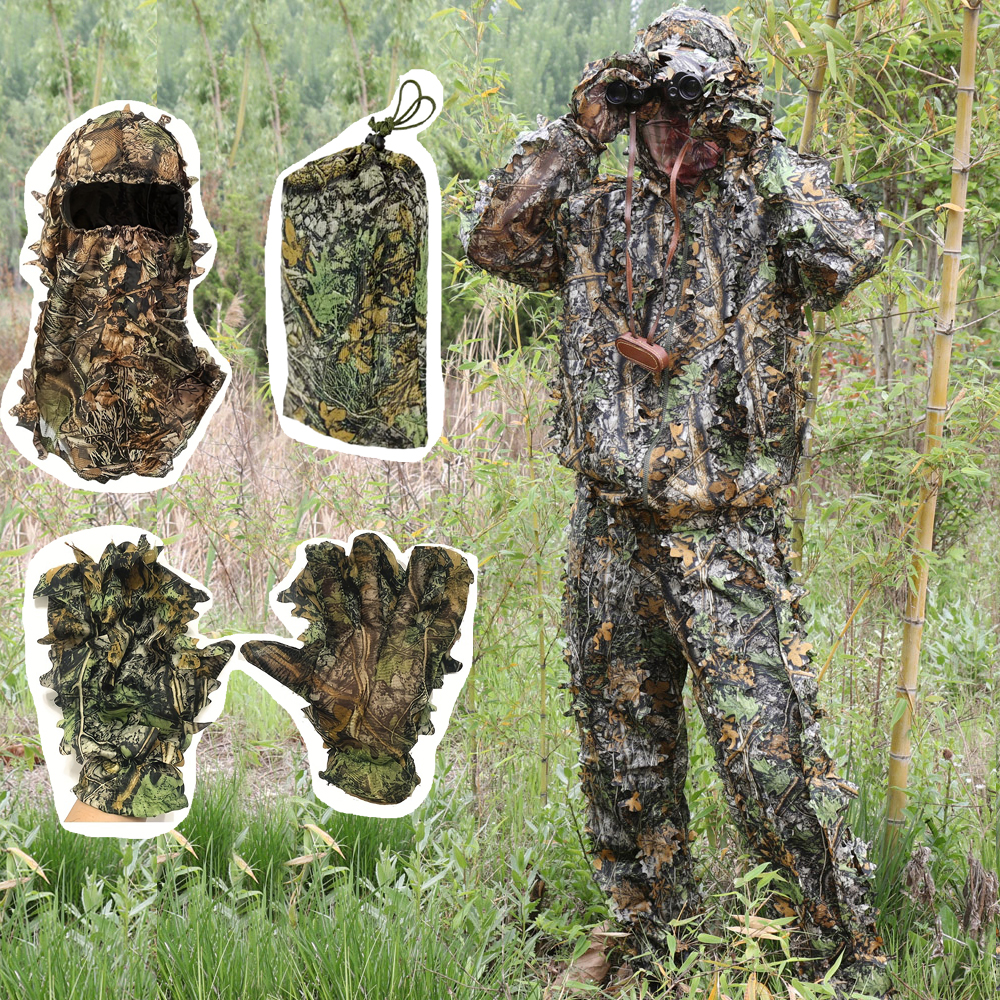 Hunting Suit Jungle Leaves Lig - Outdoor Hunting Photography 리뷰 및 가격
