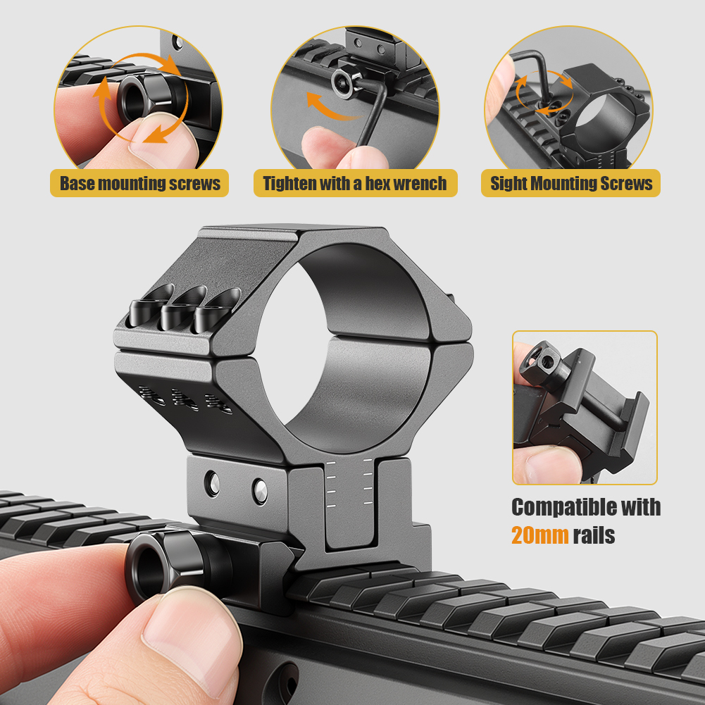 UniqueFire Scope Rings,1“25.4m - Hunting Outdoors 리뷰 및 가격