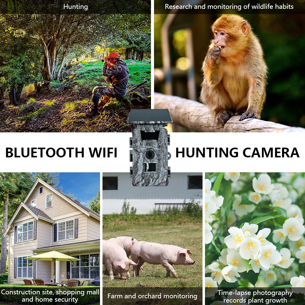 Solar WiFi 4K 60MP Hunting Cam - Outdoor Hunting Photography 리뷰 및 가격