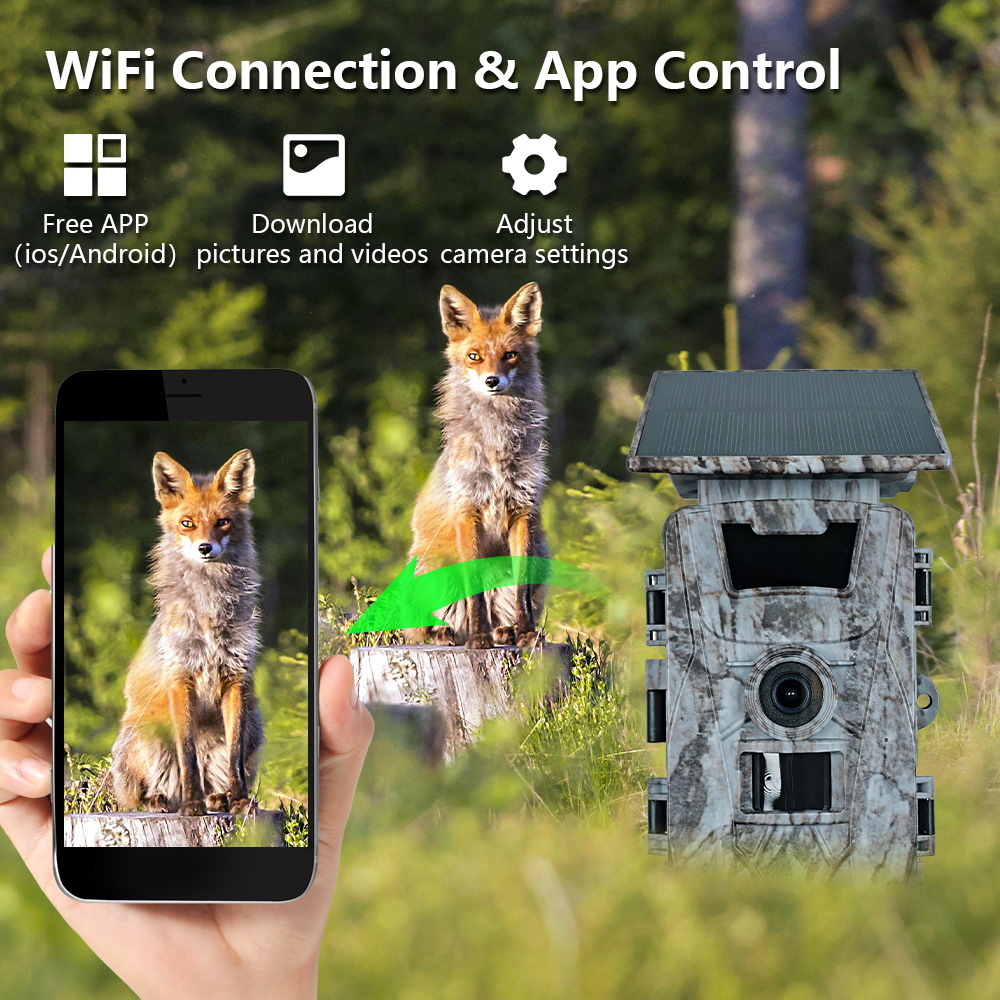 Solar WiFi 4K 60MP Hunting Cam - Outdoor Hunting Photography 리뷰 및 가격
