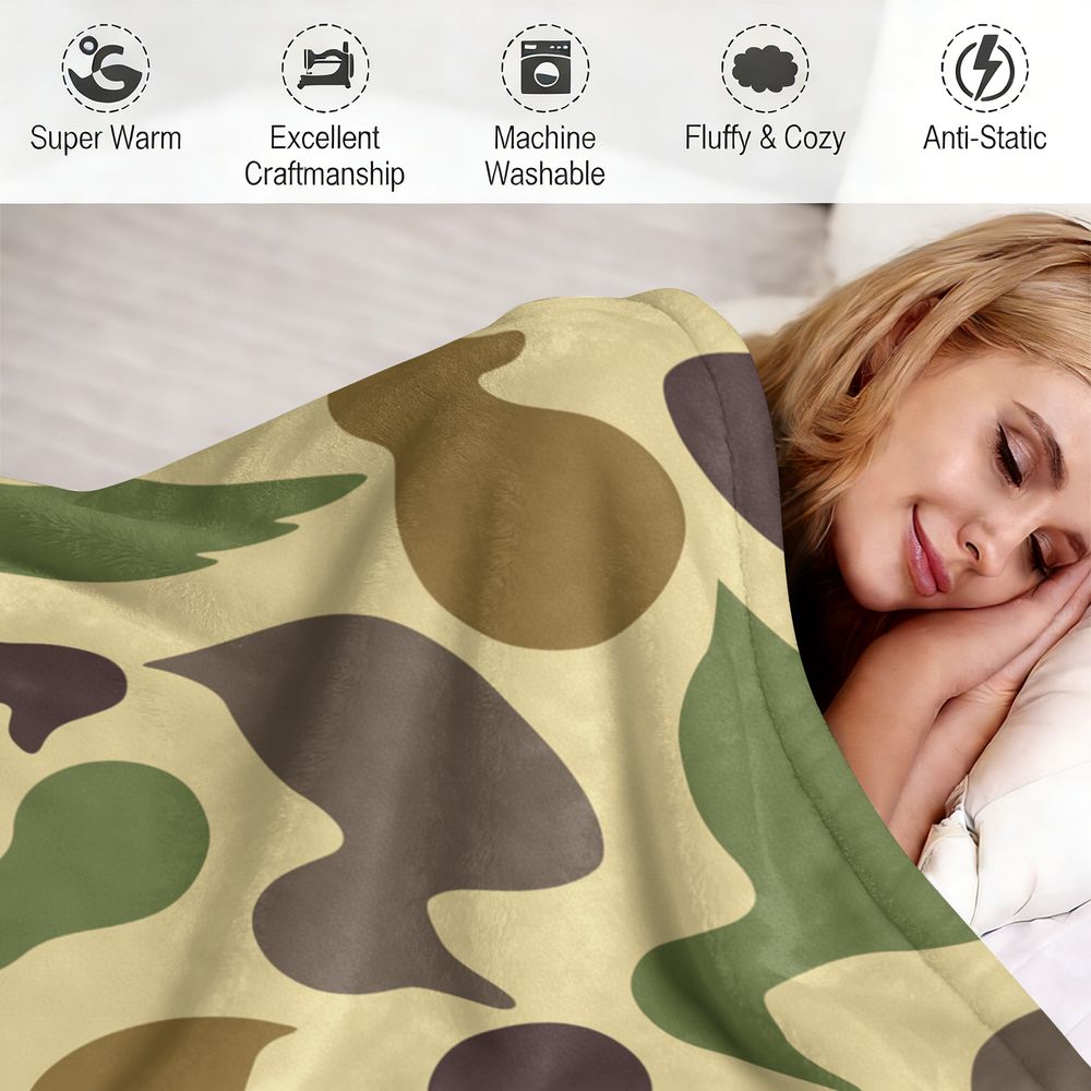 Duck Pattern Flannel Blanket S - Hunting Outdoor Rug 리뷰 및 가격