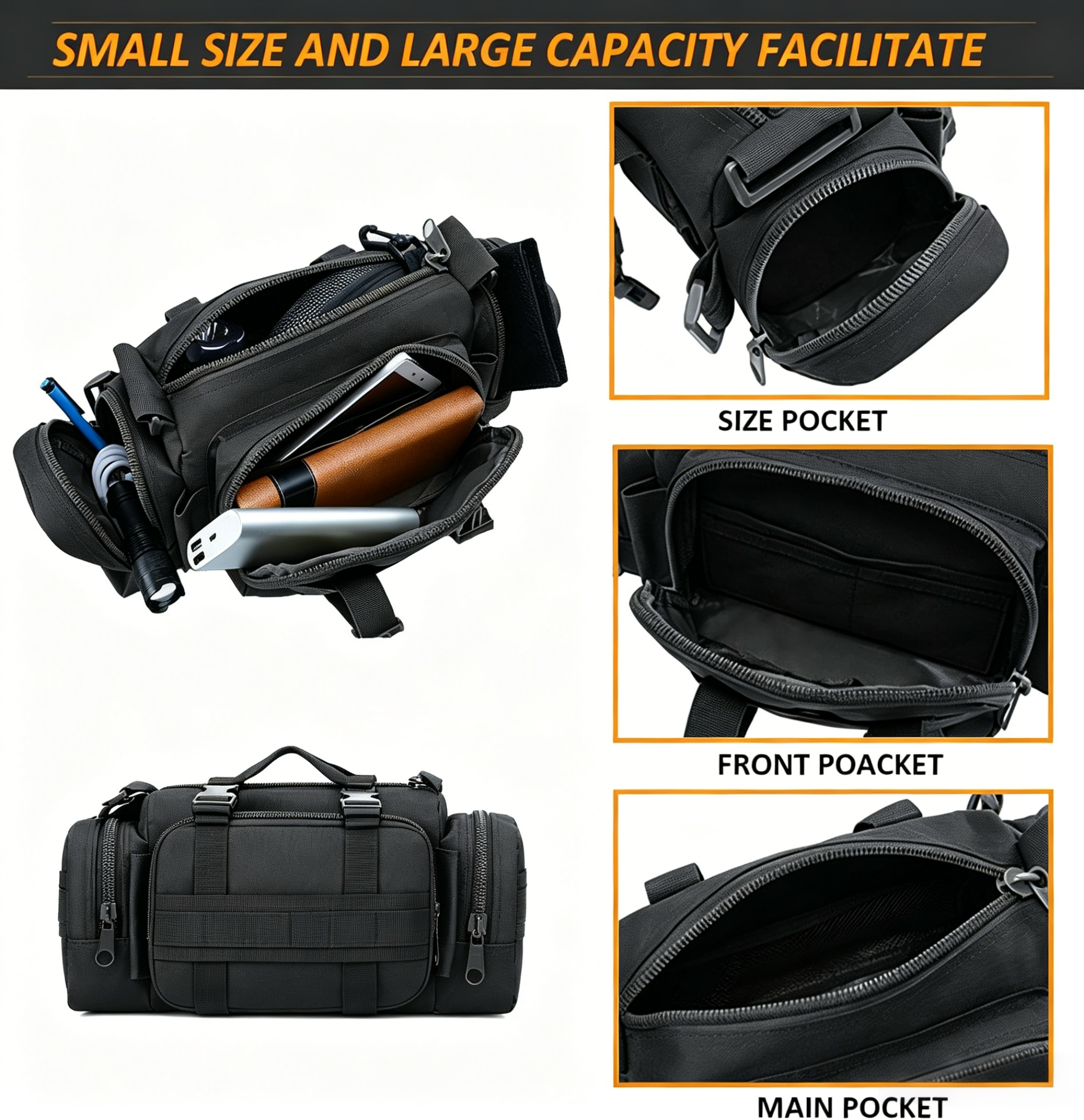 Cross Shoulder Sling Waist Bag - Outdoor Hunting Events 리뷰 및 가격