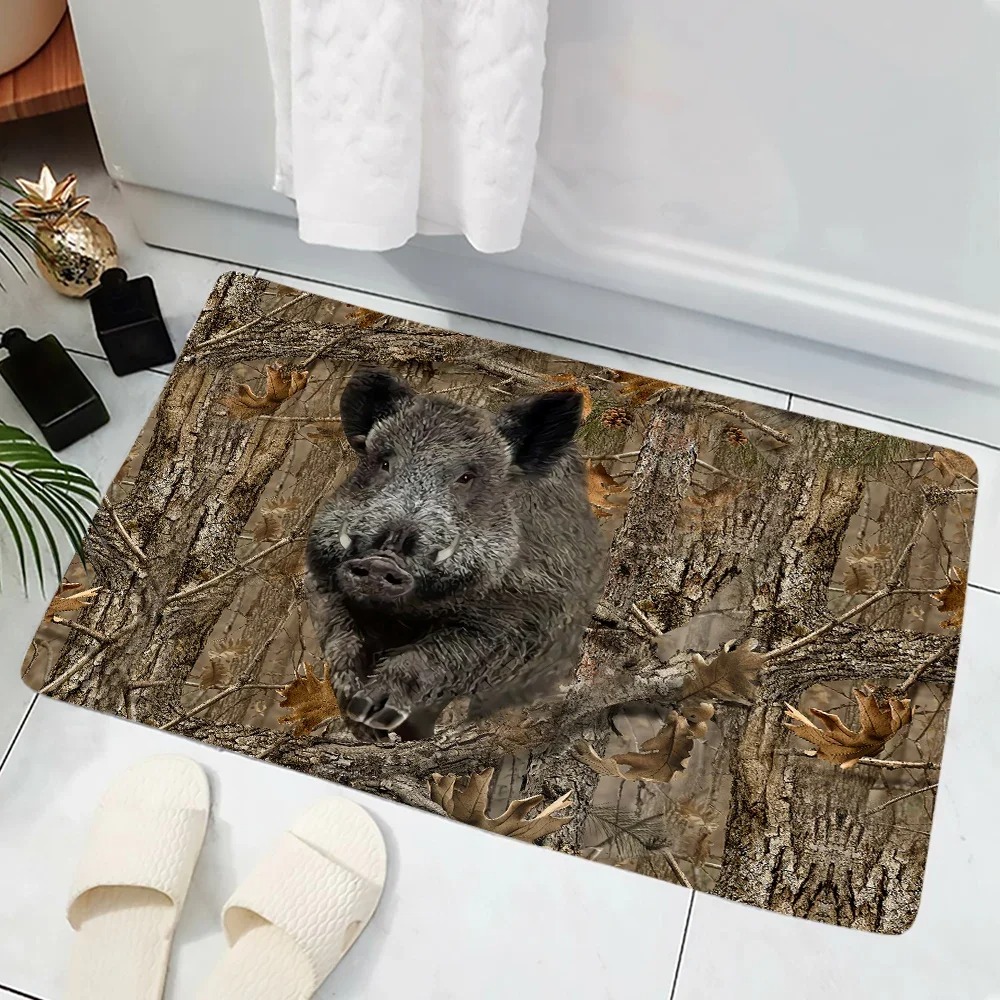Camouflage Forest Boar Print D - Hunting Outdoor Rug 리뷰 및 가격