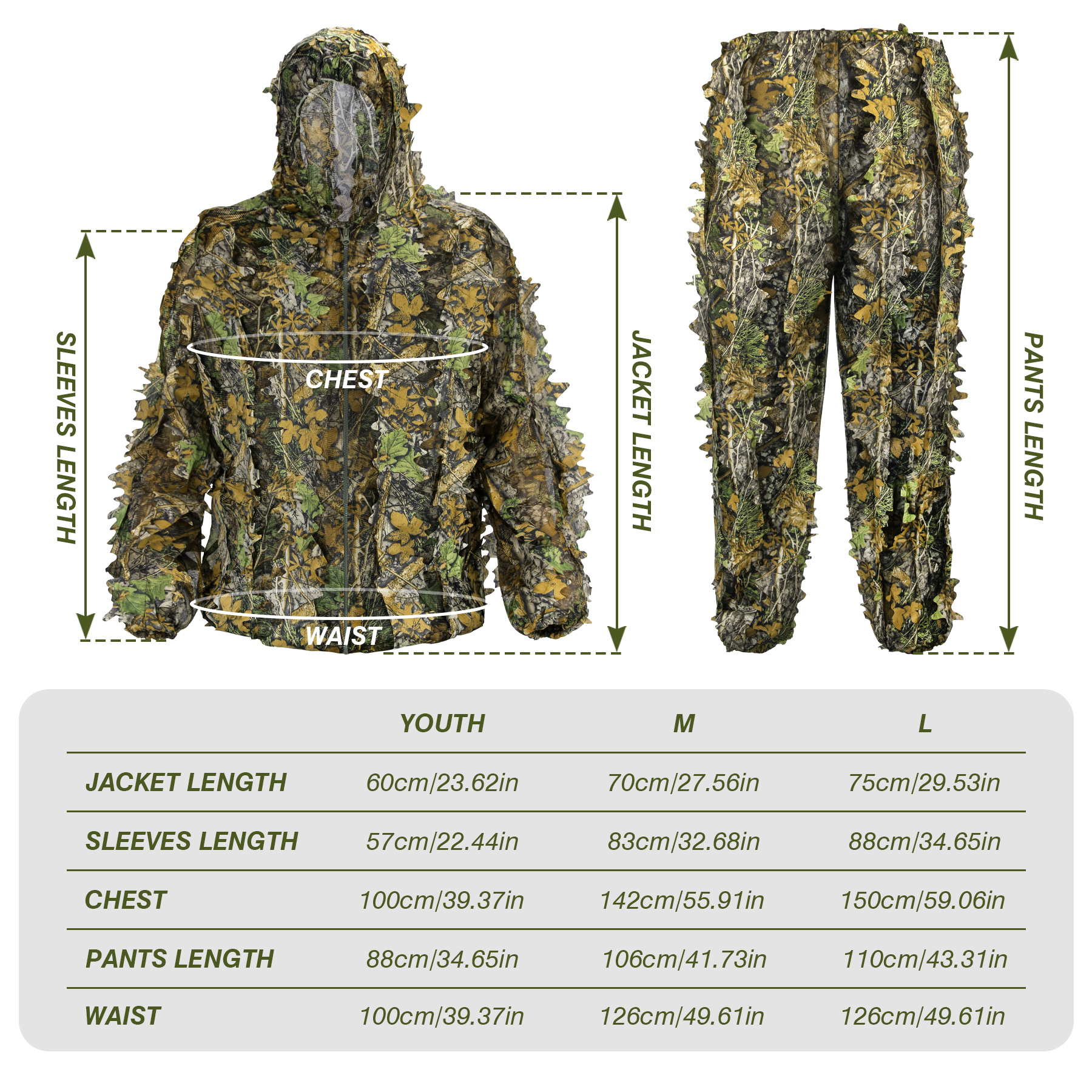 3D Camo Leaf Ghillie Suit Brea - Outdoor Hunting Photography 리뷰 및 가격