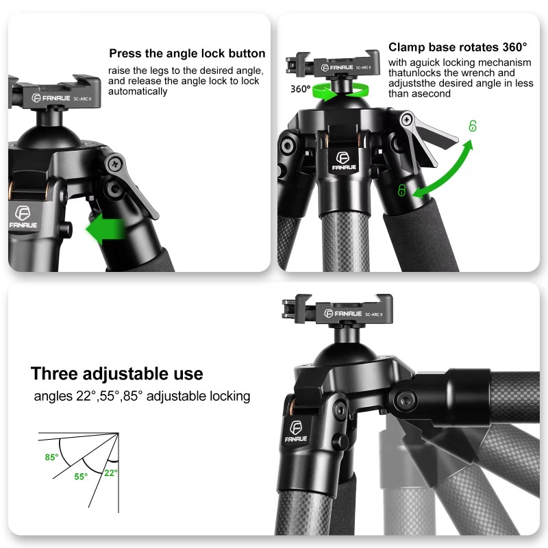 Outdoor Carbon Fiber Tripod Hi - Outdoor Hunting Photography 리뷰 및 가격