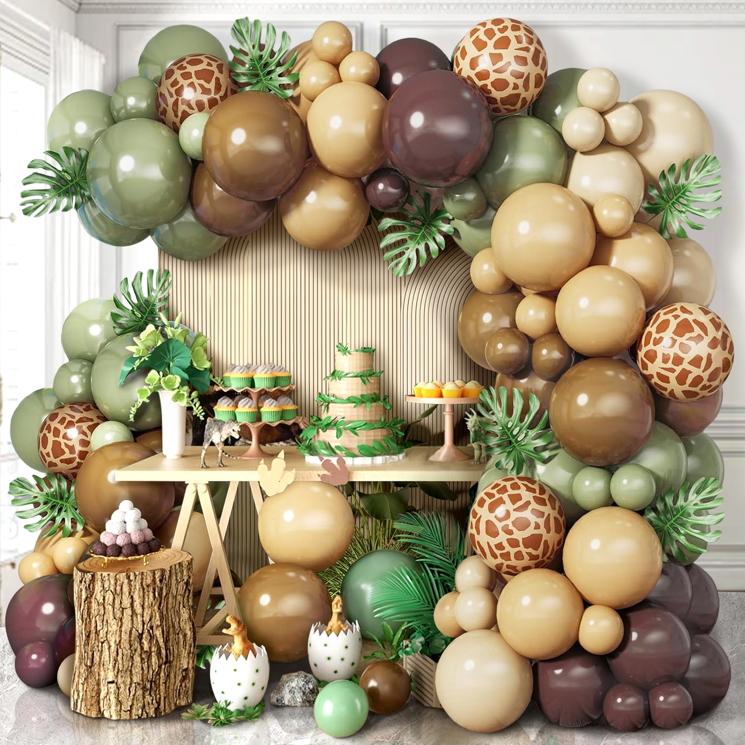 129-Piece Sage Green and Brown - Outdoor Hunting Events 리뷰 및 가격