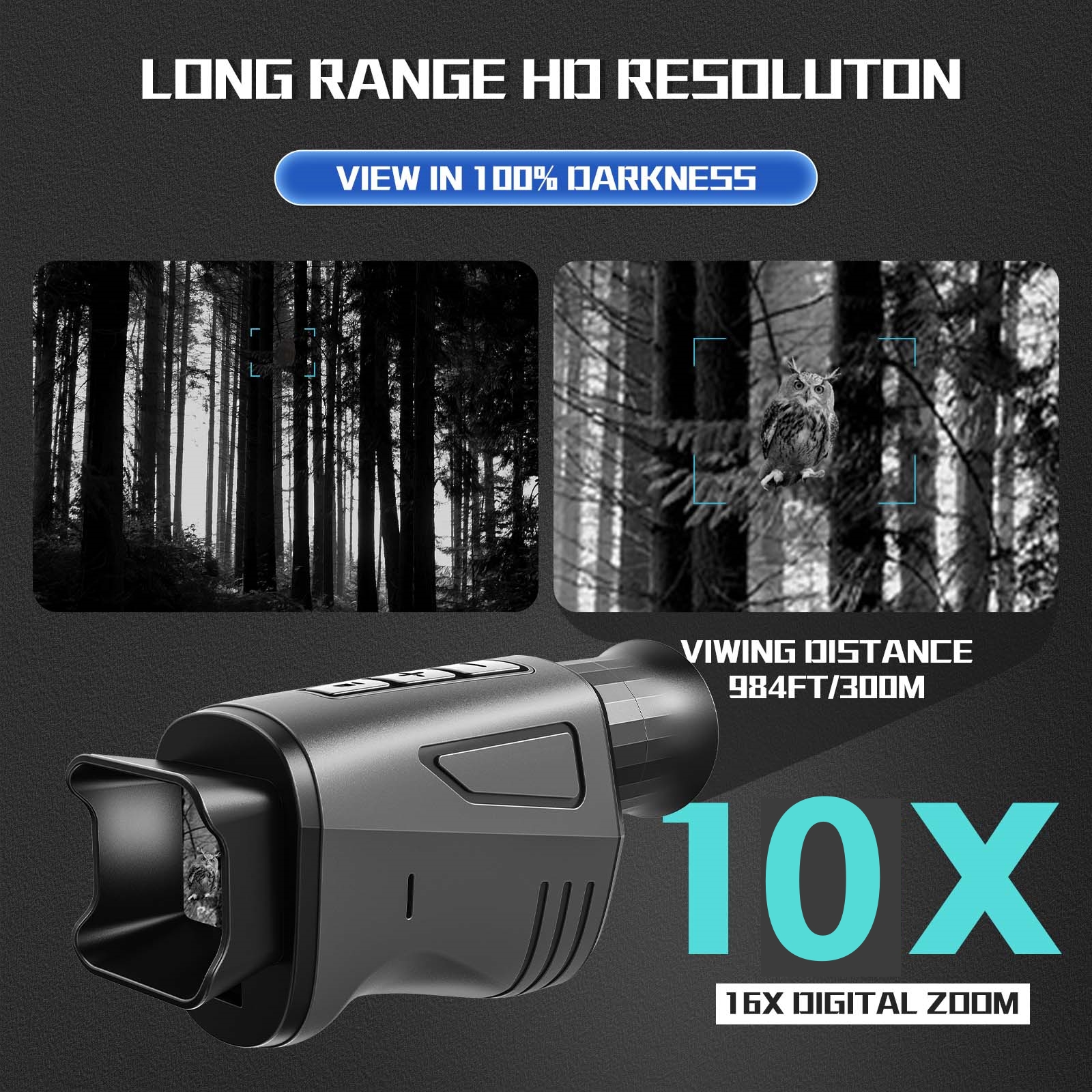 1080P HD Monocular Night Visio - Outdoor Hunting Digital Night Vision 리뷰 및 가격